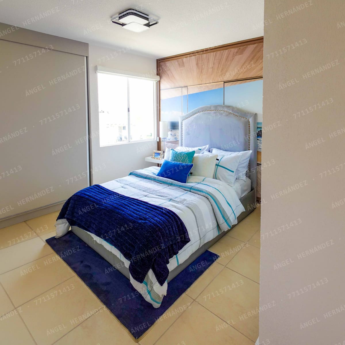 Recámara principal con espacio para cama matrimonial en Córdoba Plus, Real Bilbao