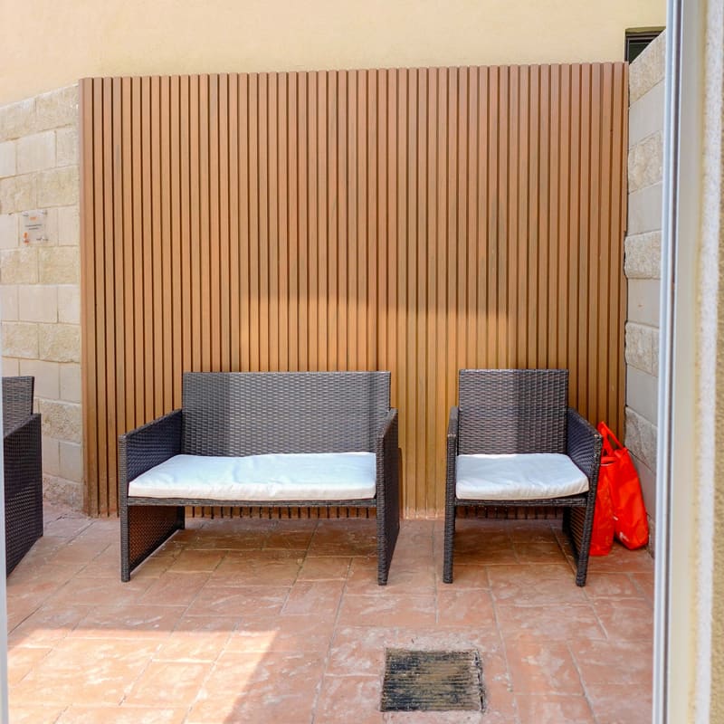 Terraza exterior en planta alta de modelo Gibraltar, Real Bilbao