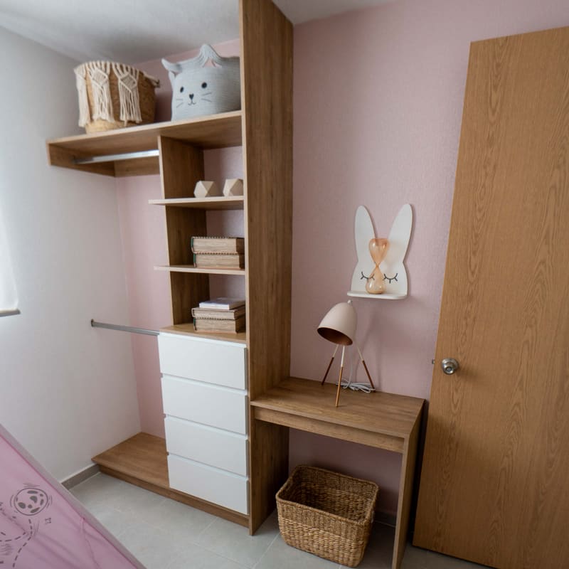 Tercera recámara con decoración temática en modelo Niza, San Luis III